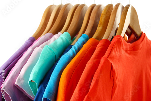 Photo: Choice of clothes of different colors Choice of clothes of different colors