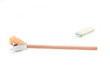 Pencil, sharpner and eraser
