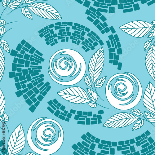 Vector: Beautiful seamless floral pattern Beautiful seamless floral pattern