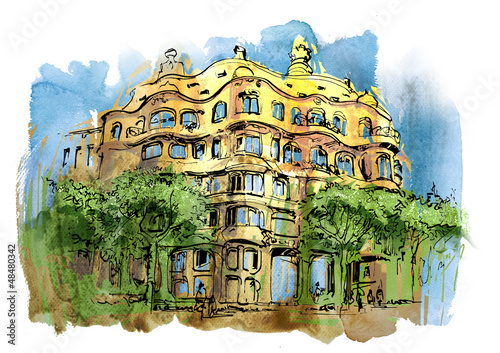 Illustration: Casa Mila Casa Mila