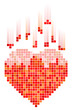 Vector: Mosaic heart Mosaic heart