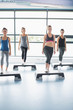 Aerobic group stepping