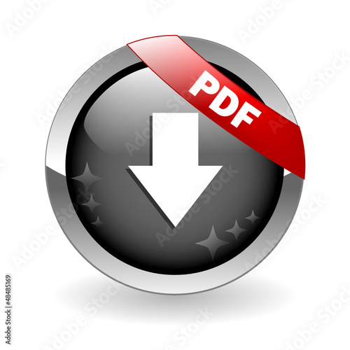 Vector: "PDF" Web Button (download save document internet) "PDF" Web Button (download save document internet)
