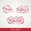 Red wine text