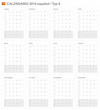 Calendario 2014 español Typ F