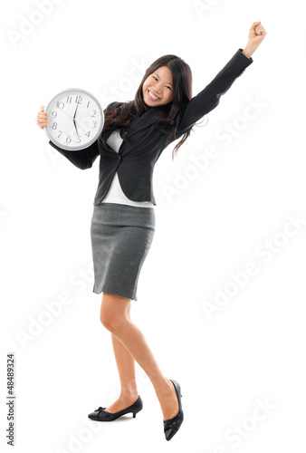 Photo: Office worker off work Office worker off work