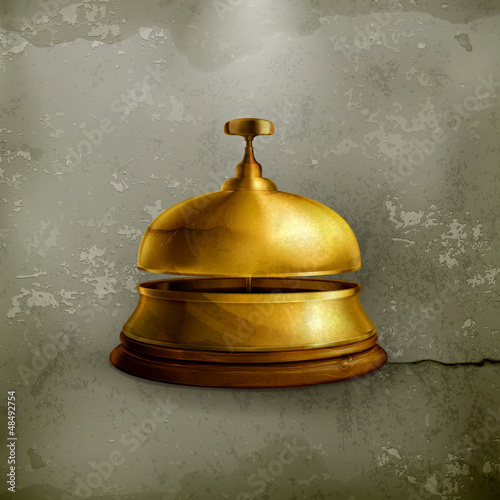 Vector: Reception Bell, old-style vector Reception Bell, old-style vector