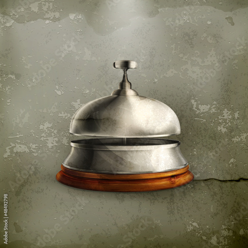 Vector: Reception Bell old-style Reception Bell old-style