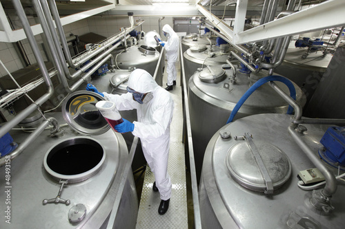 Photo: specialists in plant controlling technological process specialists in plant controlling technological process