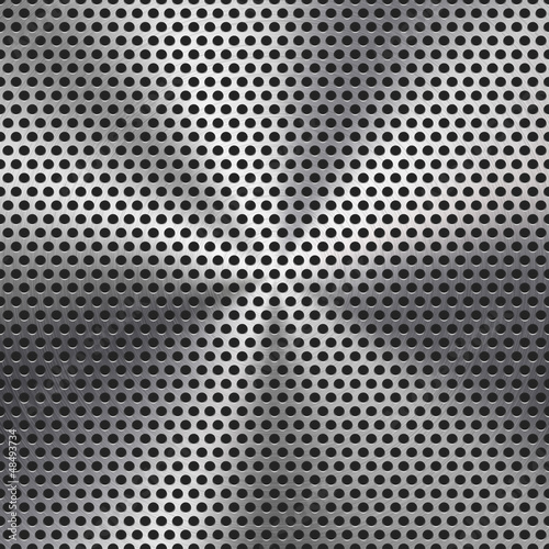 Vector: Seamless Circle Perforated Metal Grill Texture Seamless Circle Perforated Metal Grill Texture