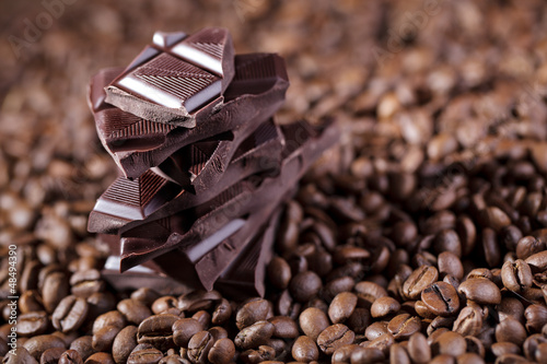 Photo: Schokolade und Kaffee Schokolade und Kaffee