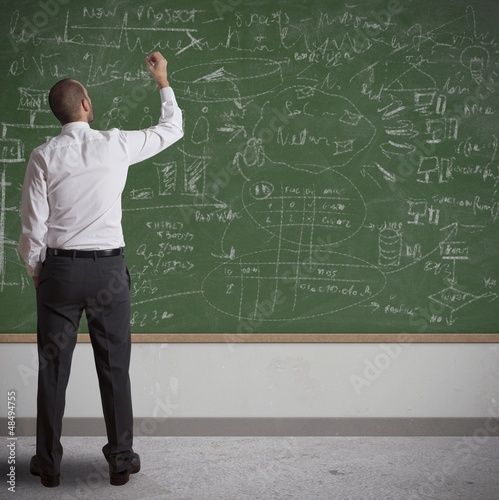Photo: Businessman working on new project Businessman working on new project