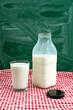 Photo: Bottle and a glass of milk Bottle and a glass of milk
