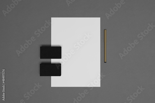 Illustration: Blank corporate identity elements Blank corporate identity elements
