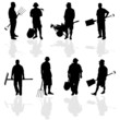 Vector: gardener people vector illustartion gardener people vector illustartion