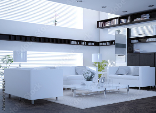 Illustration: Awesome Modern White Interior Living Room | Architecture Awesome Modern White Interior Living Room | Architecture