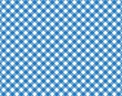 Blau & Weiß karierte Tischdecke mit diagonalen Streifen