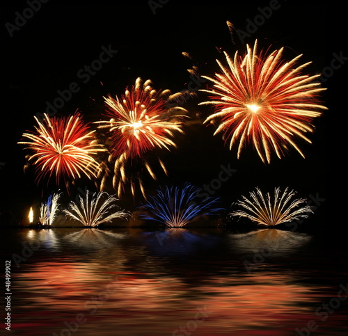 Photo: Artifice sur le lac Artifice sur le lac
