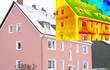 Haus mit Wärmebild