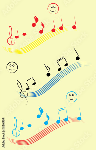 Vector: Music notes Music notes