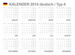 Kalender 2014 Typ D
