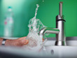 Fillig glass of mains water, drinking water