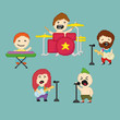 Pixel rock band
