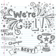 Vector: Trophy Winner Champion Sketchy Doodles Vector Trophy Winner Champion Sketchy Doodles Vector