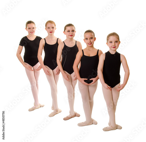 Photo: Young Ballet Students with Feet in Third Position Young Ballet Students with Feet in Third Position
