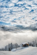 canvas print picture Berghütte