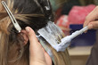 Foto: Hair Colouring in process Hair Colouring in process