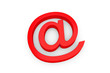 E-Mail At Zeichen Rot