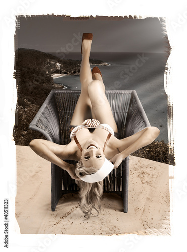 Photo: Sixties Classic Pin-Up Beauty In Vintage Fashion Sixties Classic Pin-Up Beauty In Vintage Fashion