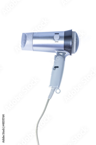 Photo: hair dryer isolated on white background hair dryer isolated on white background