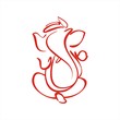 Ganesha, Hindu wedding card, royal Rajasthan, India