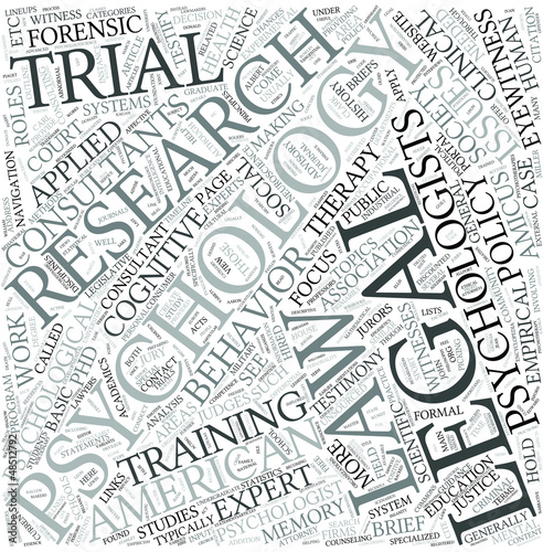 Vector: Legal psychology Disciplines Concept Legal psychology Disciplines Concept