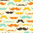 Mustache seamless pattern
