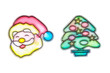 child's play on the Christmas tree on a white background
