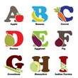 Fruit and vegetable alphabet