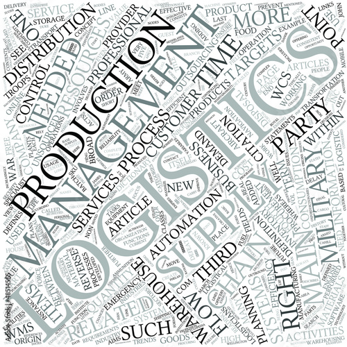 Vector: Logistics Disciplines Concept Logistics Disciplines Concept