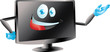 lcd led tv monitor presenting
