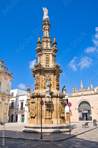 Photo: Virgin column. Nardò. Puglia. Italy. Virgin column. Nardò. Puglia. Italy.