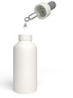 A bottle of nose dropson on white