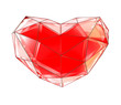 Illustration: crystal red heart crystal red heart