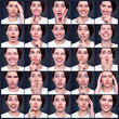 Foto: set of beautiful emotional woman set of beautiful emotional woman