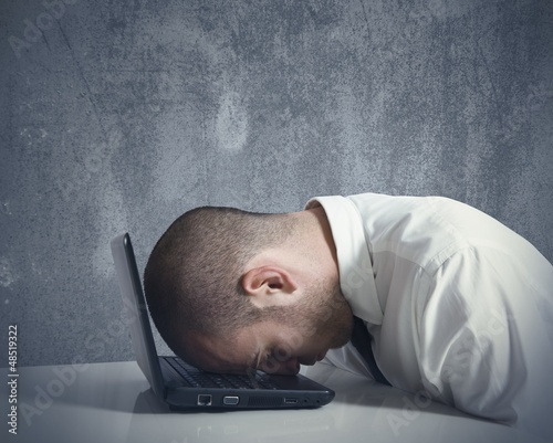 Photo: Stressed businessman Stressed businessman