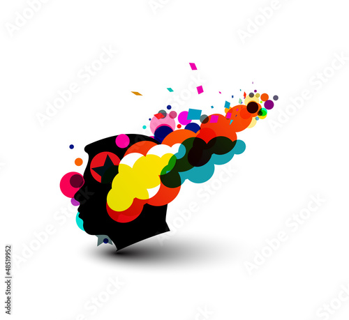 Vector: illustration of human head silhouette, vector illustration illustration of human head silhouette, vector illustration