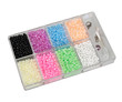 Beading jewellery aka jewelry kit - isolated over white backgrou