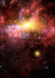 galaxy in a free space