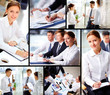 Business partners at work